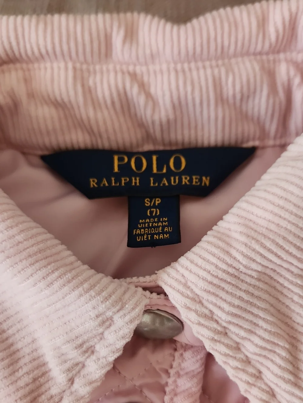 Ralph Lauren Girls' Quilted Pink Jacket